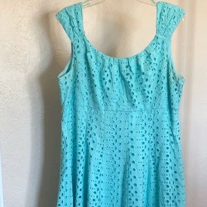 Dress Barn Pale Blue Fit & Flare Dress